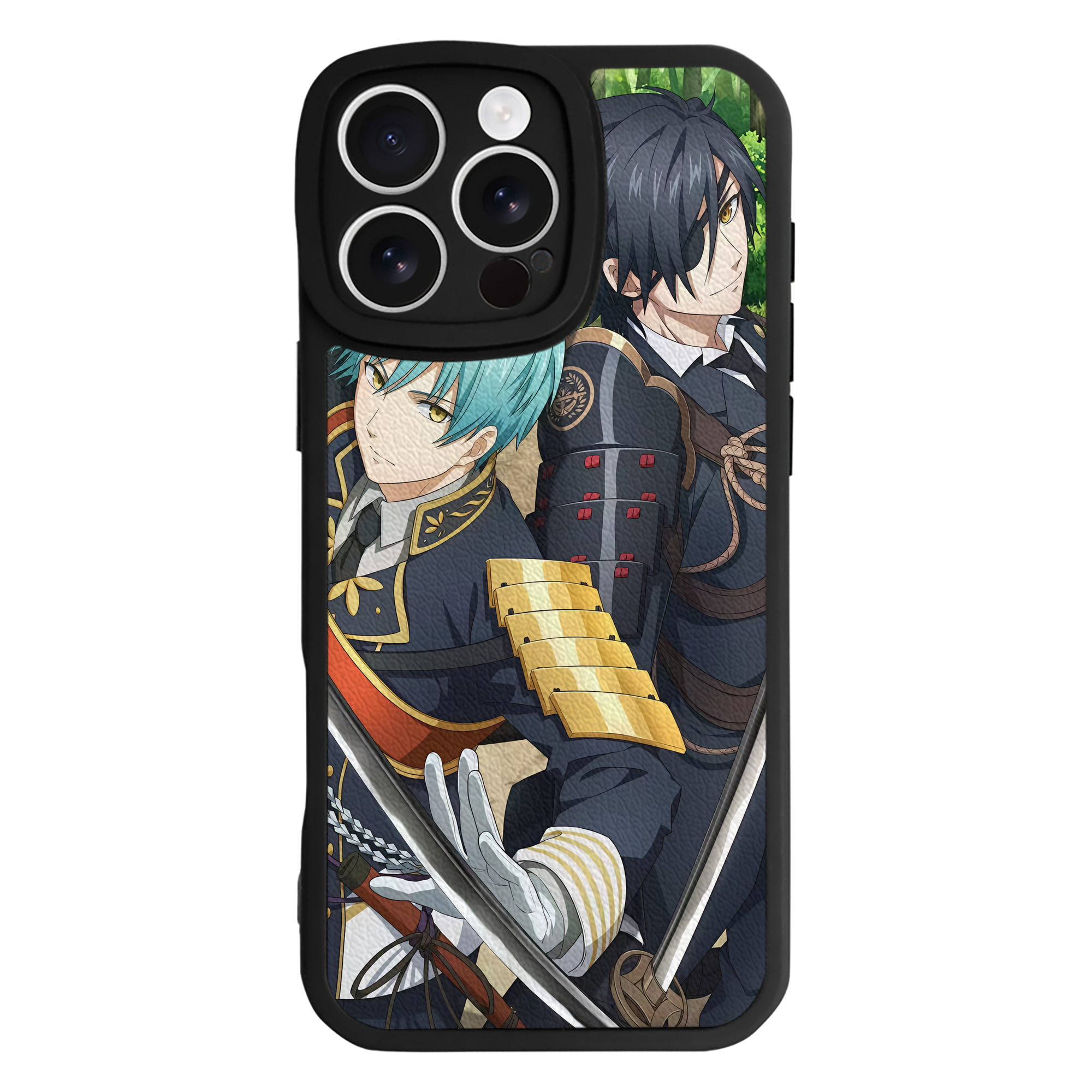 （画像用） 刀剣乱舞 Touken Ranbu 【iPhone 16シリーズ対応】シリコンスマホケース（レザー調） 材質：シリコン